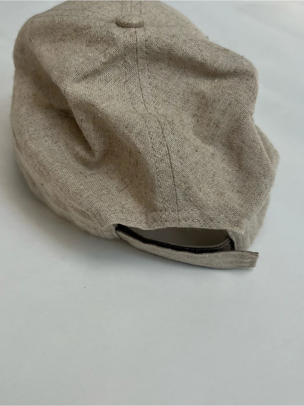 LPA “ciao” Natural/Taupe Linen Baseball Hat